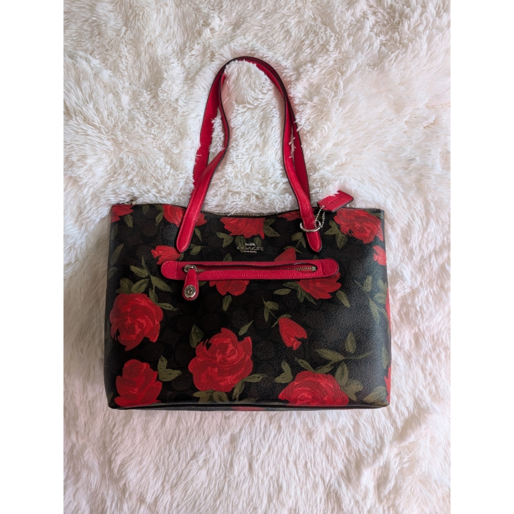 Coach Rose Camo Signature Bag